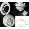 DownLight Orientable Spherique Dia 200 - 2500 LM - 840